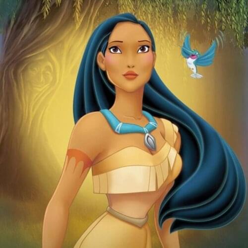 Disney Full Square Round 5D DIY Diamond Painting Pocahontas Diamond Embroidery Full Cross Stitch Kits Home Decor