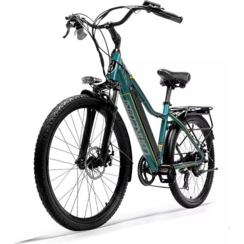 New Lankeleisi Electric Bike 26 Inch 300W 36V 10.4AH Two Wheels Electric Bicycles Portable eBike With Oil Spring Suspension Fork