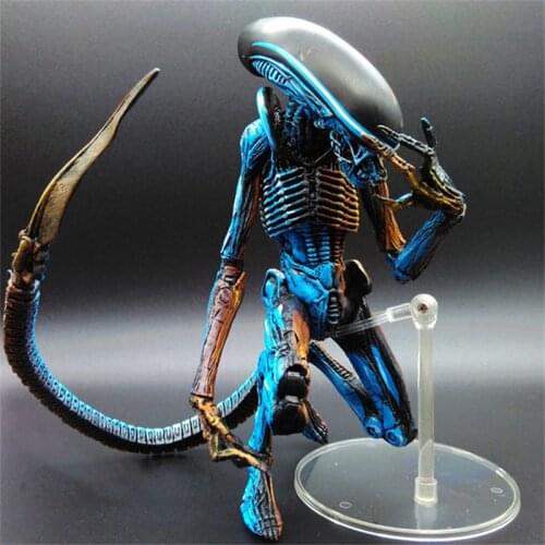 Alien Xenomorph Figure Blue Alien Xenomorph Predator Aliens Riple Action Figure Collectable Model Toy Doll Gift