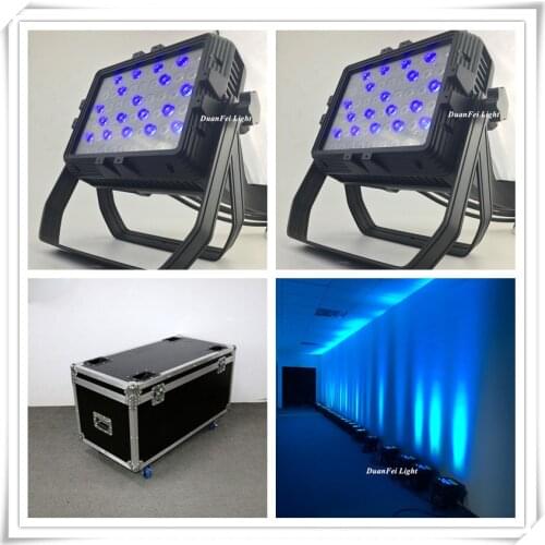 Flightcase)6pieces high bright Architecture led light wall washer rgbw dmx led wall washer 54x3w
