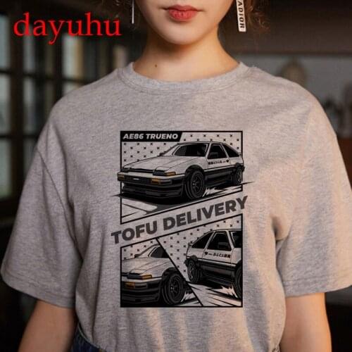 Initial D T-Shirt Unisex Funny Harajuku Manga T Shirt Hot Japanese Anime Cartoon Kawaii Summer Tops Men/women Graphic Tees Male