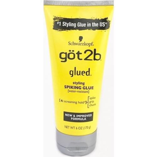 Hair Gel Hair Styling got2b Waterproof Hair Styling Products Hair Custom Shape Glued Makeup Stage Salon Hair Style 6oz 170g