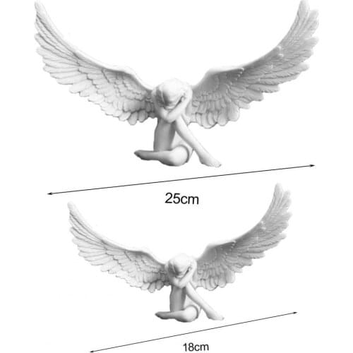 Statue Model Wide Application Angel Shape Waterproof Excellent Workmanship Eye-catching Statue Display for Yard Home Decoration