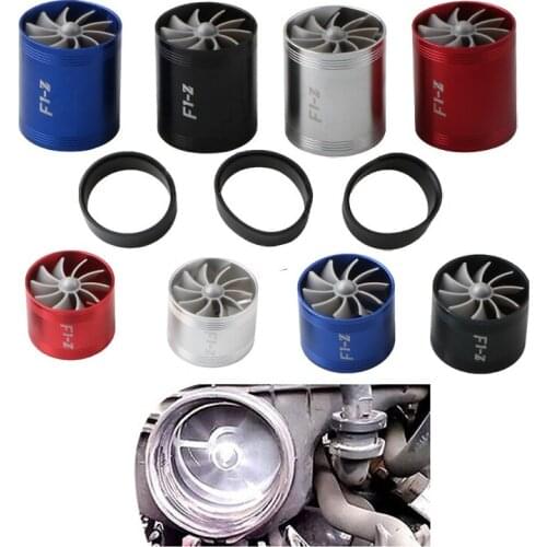 2021 Car Modification Air Intake Turbine Turbo Gas Fuel Oil Saver Fan Turbo Supercharger Turbine Fit for Air Intake Hose 65-74mm
