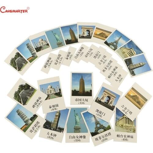 Montessori Three-stages Card Fruit Insect Planets Building Topography Cards Toys Games Education Teaching Kids 3-6 Years