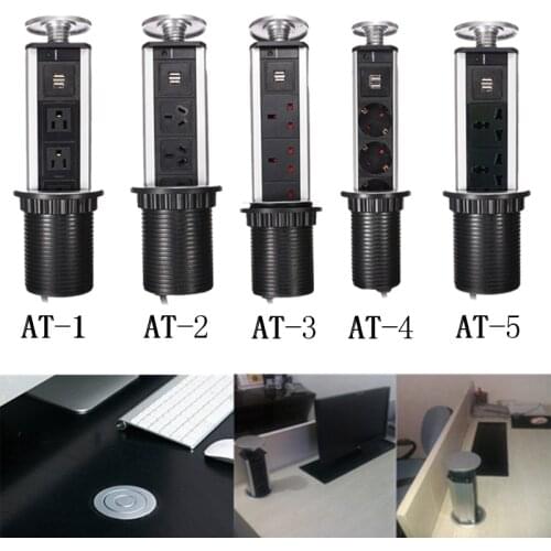Desktop Socket Kitchen Countertop Point Pull Retractable USB Charger Socket/Orvibo/Office Lab Desktop Outlet On The Home Table