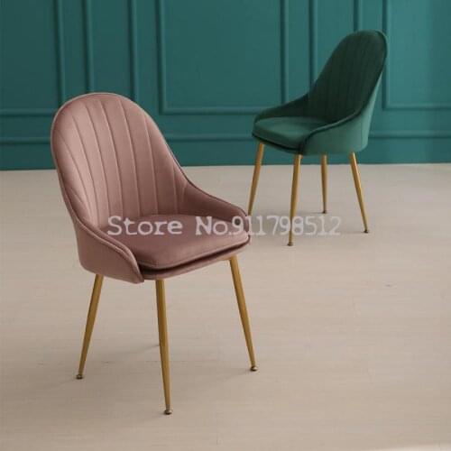Nordic ins home dining chair net red backrest modern minimalist light luxury dressing stool dining chair manicure makeup chair