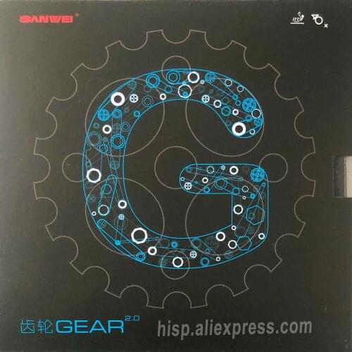 2019 New SANWEI GEARS 2.0 (GEAR 2.0, Half-sticky, Backhand Counter-attack) Table Tennis Rubber Ping Pong Sponge