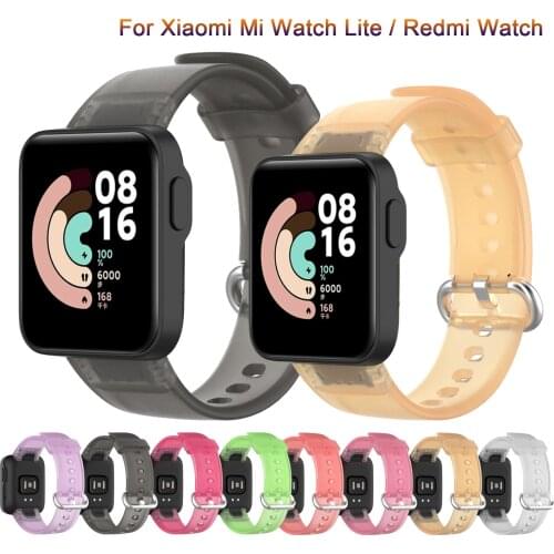 New Strap For Xiaomi Mi Watch Lite Sport Smart Wristband Transparent Replacement Bracelet For Redmi Watch Silicone Colorful Belt