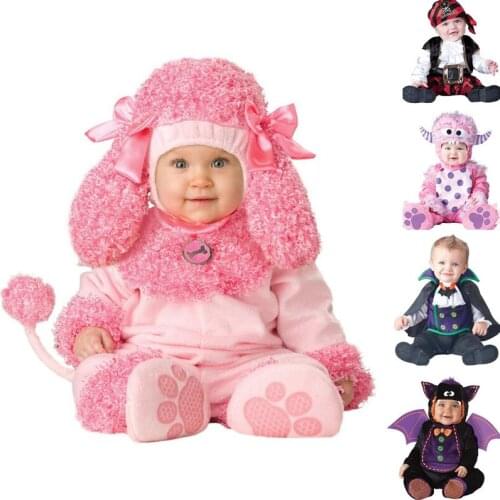 New High Quality Baby Boys Girls Halloween Bat Vampire Costume Romper Kids Clothing Set Toddler Co-splay Pink