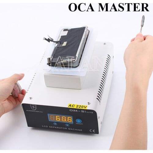 OCA Master Built In Pump Strong Power 7inch Heating Lcd Separate Machine Glass Lcd Display Separating Glue Cleaning Tool