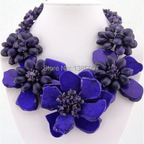 Charming African Beaded Jewlry Purple Necklace,Holiday Party Necklace,Bridesmaid Necklace,Statement Necklace