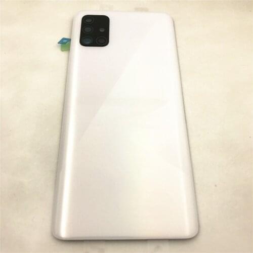 For Samsung Galaxy A31 A315 A41 A415 A51 A515 A71 A715 Phone Panel Housing Frame Case Rear Battery Door + Camera Frame Lens