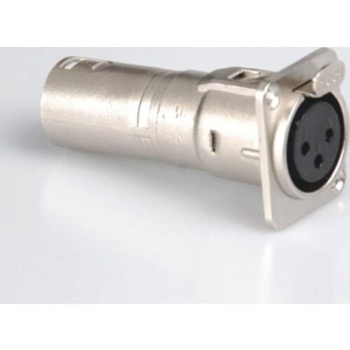 25pcs/lot NA3FDM Female D Type Panel To XLR male Jack Sliding Microphone Mount Adaptor