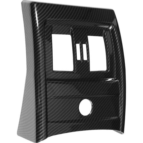 Suitable for BMW 3 4 series F30 F34 13-18 ABS carbon fiber style rear seat air conditioning ventilation cover trim