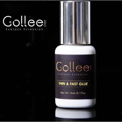 Gollee Black 6-8 Weeks Long Retention Eyelash Extension Professional Glue Bulk Adhesive Lash