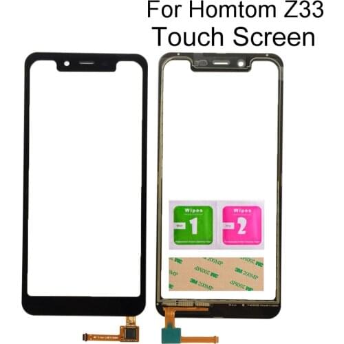 5.85'' Touch Screen For Homtom Zoji Z33 Touch Panel Sensor Glass Lens Repair Parts Phone Tools 3M Glue