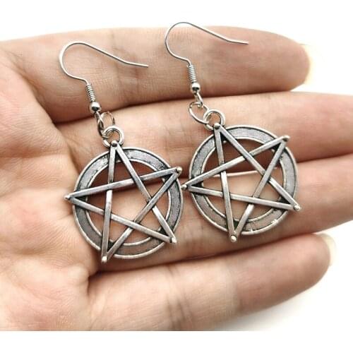 Five Pointed Star Earrings,Celestial Earrings for Women Nickel-free,witch Gift