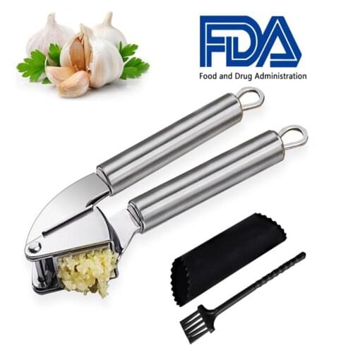 Stainteel steel Gadget kitchen tools Cleaning Brush Included garlic crusher garlic chopper garlic press