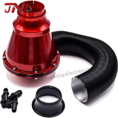 Universal car modification ABS Air Filter for car air intakes system Red Air Filter Induction Kit Car