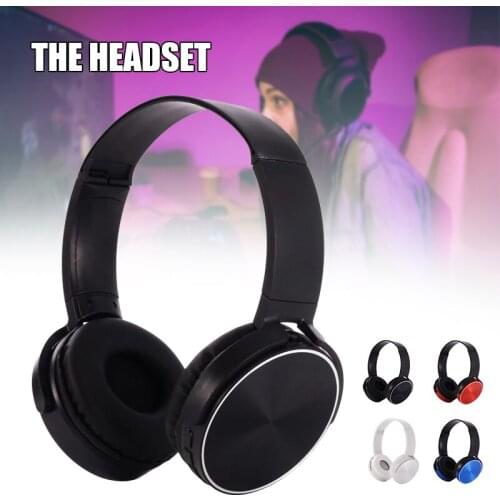 Universal Wired Bt Headset 3.5mm Jack Stereo Computer Head Mounted On-ear Earphone Bluetooth-compatible For Ios Android Headset