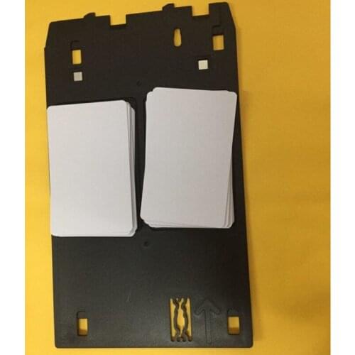 Vilaxh 20Pcs PVC ID Card + J type PVC ID Card Tray For Canon iP7240 iP7250 iP7270 MG7510 MG7520 MG7540 MG7550 MG7770 MX922