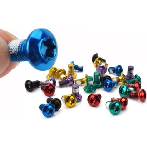 12pcs M5 X 9mm Disc Screws MTB Mountain Bike Stainless Disc Brake Rotor Bolts Durable T25 Torx Screws Bike Accessories