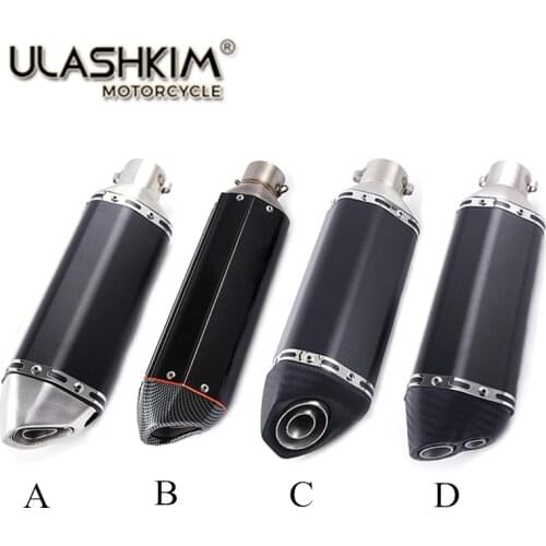 36~51mm Universal Motorcycle Exhaust Muffler Escape Slip On Pipe Fit Motorbike Scooter ATV Dirt Bike Moped