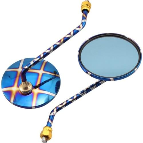 High Quality UNIVERSAL Modified Round Mirrors Rearview Mirror for 10mm M10 thread Motorcycle bikes Most Popular Colors