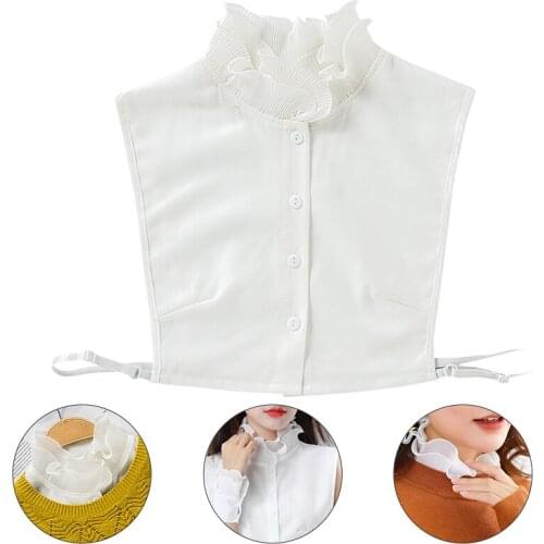 YOMDID DIY Fake Collar Lace For Shirt Skirt Clothing Collar Ladies Women Detachable Neckline Handcraft Garments Sewing Decor