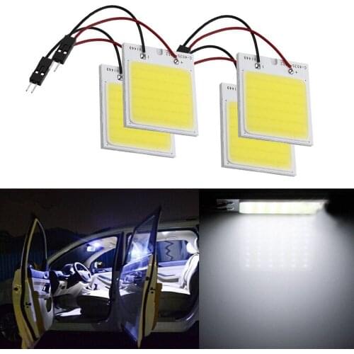 YSY 10pcs T10 festoon 48SMD 12V COB White Light Sourcing For Auto Dome Bulb Led Car Parking Auto Interior Panel Light
