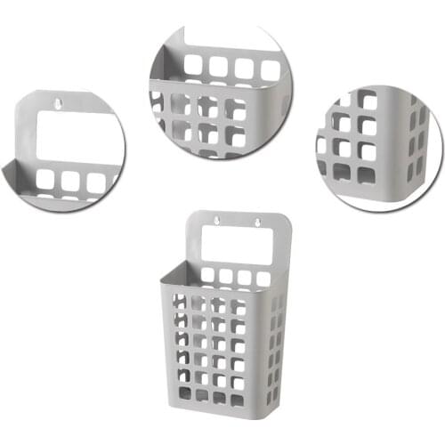 1pc Larger Wall-mounted Hamper Basket Household Container Large Laundry Basket Storage Holder Laundry Organizer