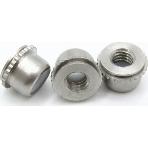 10pcs M3 M4 M5 self-locking press rivet nuts anti-loose buckle sheet metal stainless steel riveting nut