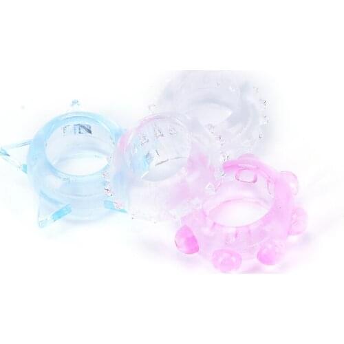 1/2pcs New Adult Product Male Erection Penis Cock Ring Enhancer Delay Premature For Men Color Random