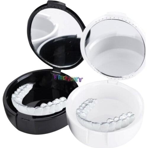 2Pcs Dental orthodontic fixation Box, Dental denture storage Box, Used In Dental Laboratory Whitening