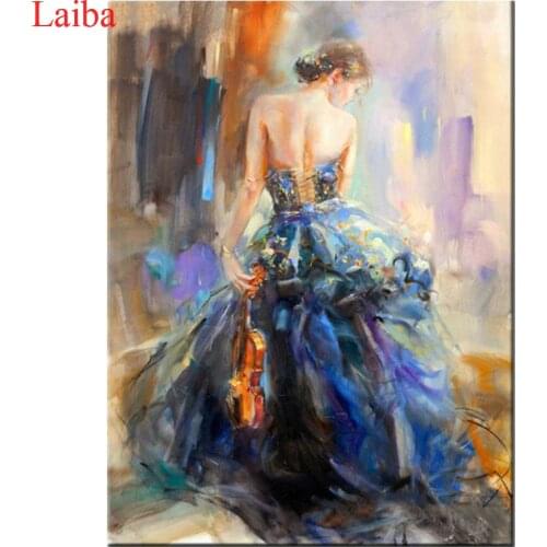 Diamond Painting Full Round 5D Diy Daimond Painting 3D Rhinestones Diamant Painting Embroidery "Oil Dance Women "