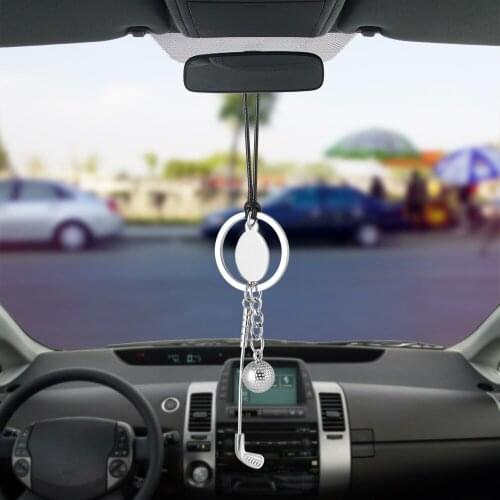 Bemost Car Pendant Golf Ball Ornaments Automobiles Rearview Mirror Suspension Decoration Auto Accessories Styling Gifts