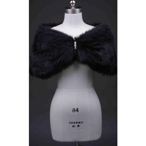 White ,ivory, black,Faux Fur Shrug shawls Wedding Bridal bolero coat Wrap Stole shawl formal bolero jacket red cape