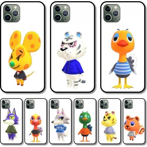 Lovely animals Phone Case cover For iphone 12 pro max 11 8 7 6 s XR PLUS X XS SE 2020 mini black cell shell