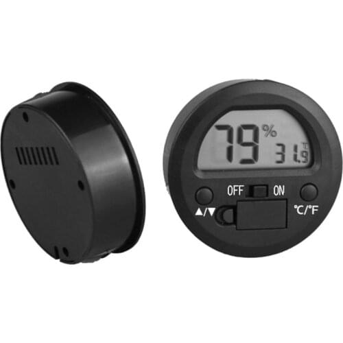 Digital LCD Embedded Temperature Humidity Indoor Room Thermometer Hygrometer Sensor for Pet Reptile Box