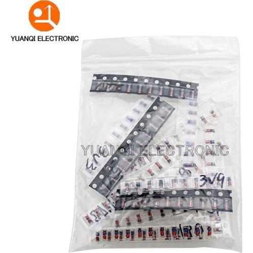 LL34 SMD Zener diode Assorted Kit 1/2W 3V-24V and LL4148 15 value *10pcs=150pcs