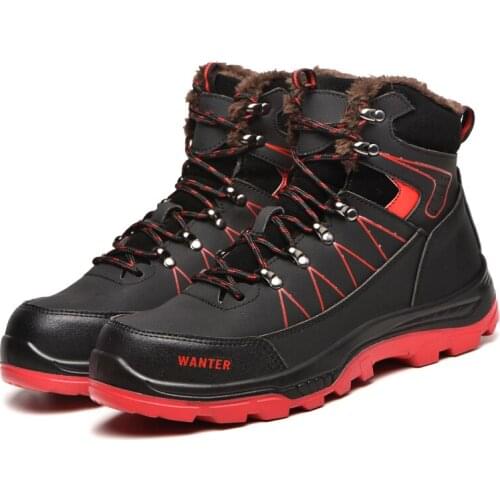Mens Puncture Proof Safety Shoes Approved Steel Toe Mens Boots Outdoor Anti Slip Breathable Protective Work Shoes
