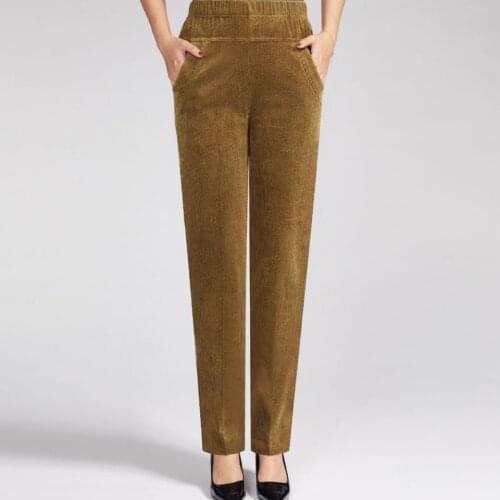 FLYRESYH Women's Corduroy Trousers