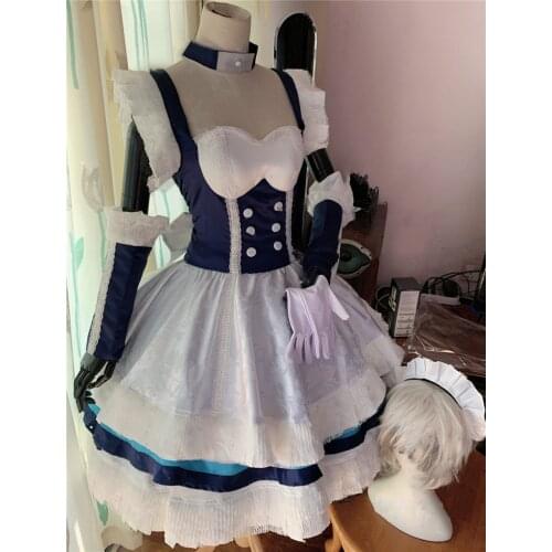 Game Azur Lane HMS Belfast Cosplay Costume Original Skin Maid Dress Unisex Ball Activity Party Role Play Clothing Custom-Make