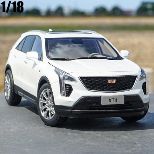 1/18 All New Cadillac XT4 SUV Diecast Metal Model Toy Car Boys Gifts White Orange Original Box Free Shipping