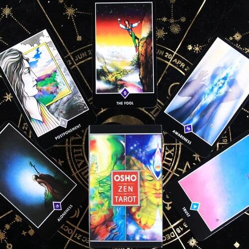 Osho Zen Tarot Cards The Transcendental Game Of Zen 79 Card Deck For Beginners Divination Full Color Card Game Board Toy