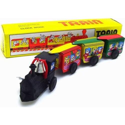 Steam Train Classic Vintage Clockwork Wind Up toys Photography Children Kids Adult Collectible Tin Wind Up Toys Gifts