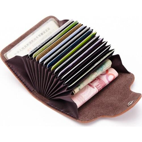 2020 Credit Card Holder Men Unisex Female Wallet Male Small Purses Genuine Leather Hasp Women Large Capacity Money Business Hot