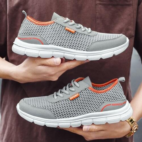 Men Air Mesh Running Shoes Summer Soft Lazy Walking Shoes Lightweight Cheap Mesh Sports Shoes Men Sneakers Zapatillas Hombre 48