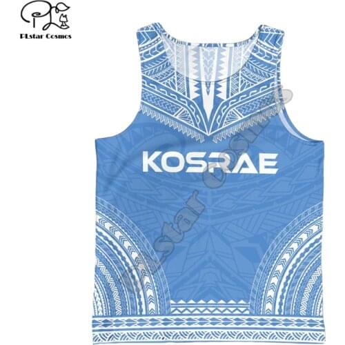 PLstar Cosmos Polynesia Kosrae Island Summer Tank Top Fashion Women Men Harajuku Casual 3D Print Colorful Beach Vest Style-1